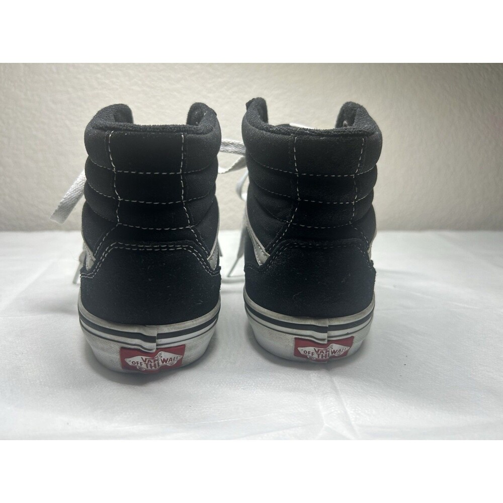 Vans Off The Wall High Top Shoes Black/White Old Skool Youth SZ 6 - Picture 3 of 8